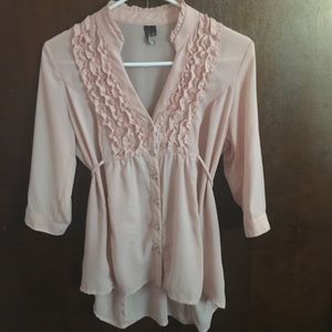 Light pink juniors blouse